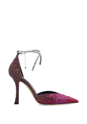 Jimmy Choo Stevie crystal-embellished pumps - Purple
