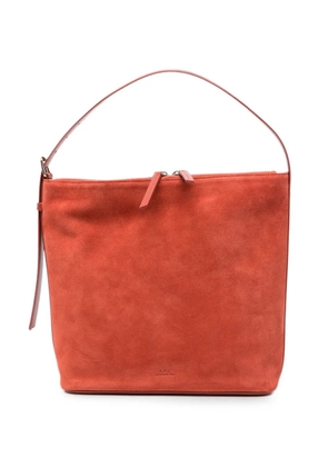 A.P.C. Vera suede shoulder bag - Orange