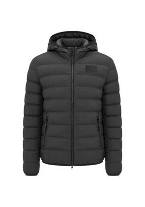 Ea7 Emporio Armani quilted hooded jacket - Grey