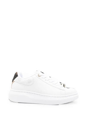 GUESS USA logo-embossed platform sneakers - White