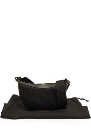Cartier C de Cartier monogram-pattern shoulder bag - Black