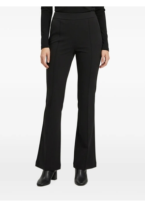 Fendi Pre-Owned logo band flared trousers - Black