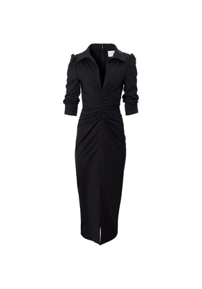 Carolina Herrera ruched midi dress - Black