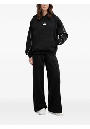 adidas Stadium logo stripe hoodie - Black