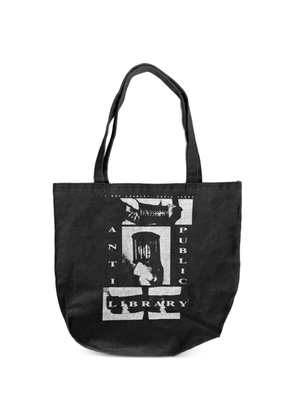 Enfants Riches Déprimés graphic-print denim tote bag - Black