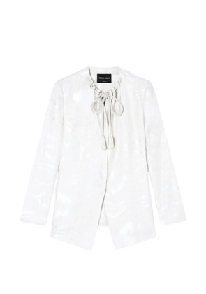 Giorgio Armani moiré jacket - White