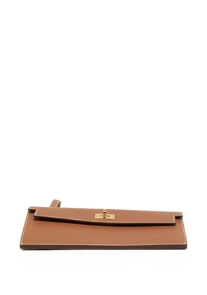 Hermès Pre-Owned 2025 Kelly Pocket turn-lock long wallet - Brown
