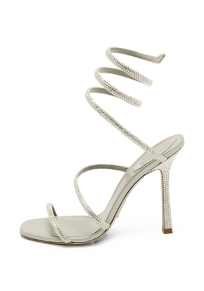René Caovilla Cleo crystal-embellished sandals - Silver