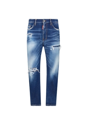 DSQUARED2 distressed stonewashed jeans - Blue