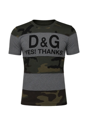 Dolce & Gabbana camouflage-print T-shirt - Green