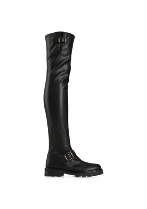 Jimmy Choo Biker KB buckle-detail boots - Black