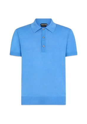 TOM FORD short-sleeve polo shirt - Blue