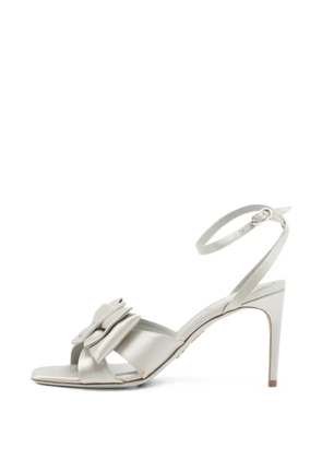 René Caovilla bow-embellished heeled sandals - Grey