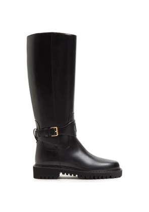 Valentino Garavani VLogo Signature buckle-detail boots - Black