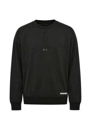 DSQUARED2 logo-print ribbed-trim T-shirt - Black