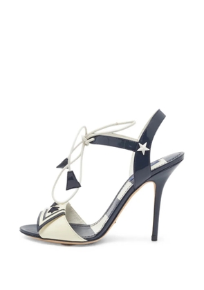 Dolce & Gabbana Pre-Owned star-embellished heeled sandals - Blue