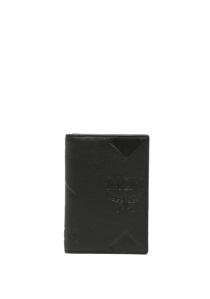 MCM logo-stamp leather wallet - Black