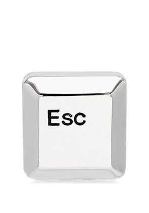YOJ x Cutout Esc stud earrings - Silver