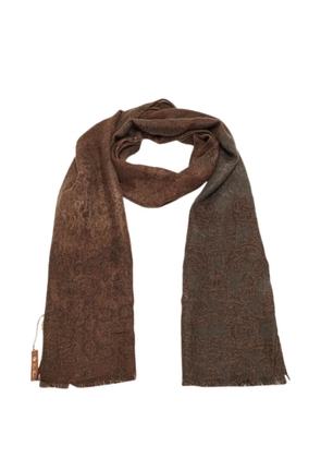 Loro Piana Pre-Owned jacquard cashmere scarf - Brown