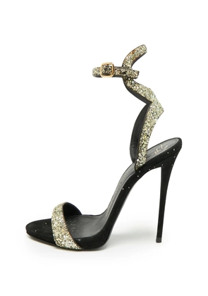 Giuseppe Zanotti Vintage glitter ankle-strap sandals - Black