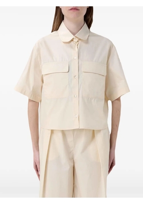 Colmar short-sleeve cotton shirt - Neutrals