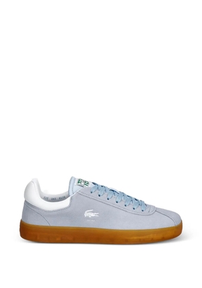 Lacoste logo-embroidered gum-sole sneakers - Blue