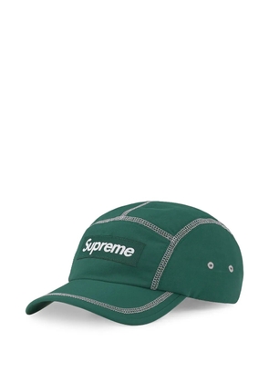 Supreme reflective-stitch baseball cap - Green