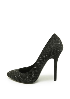 Giuseppe Zanotti Vintage crystal-embellished pointed-toe pumps - Black