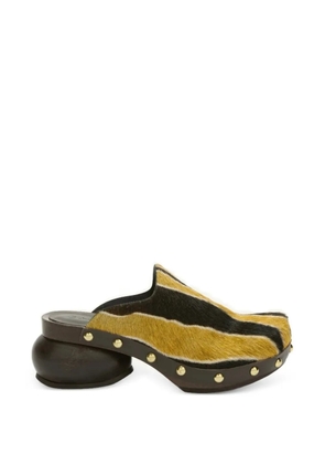 Scholl Pescura Jolene pony-hair clogs - Yellow