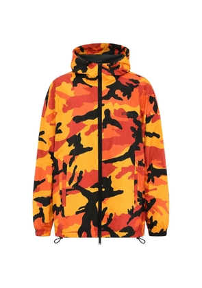 DSQUARED2 camouflage-print hooded jacket - Orange
