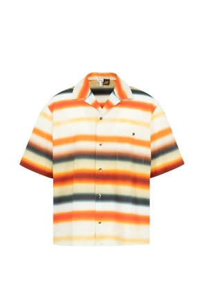 LOEWE striped short-sleeves shirt - Orange