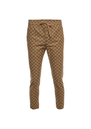 Gucci Pre-Owned jacquard drawstring-waist trousers - Neutrals