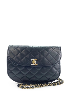 CHANEL Pre-Owned diamond quilting cross body bag - Black