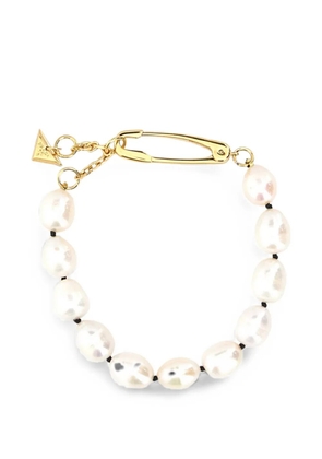 Prada pearl safety-pin bracelet - Gold