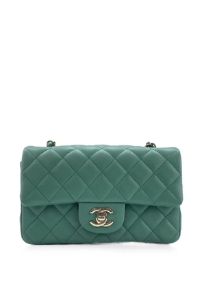 CHANEL Pre-Owned mini Classic Flap shoulder bag - Green