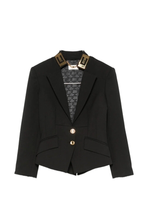 Elisabetta Franchi double-button peaked-lapel blazer - Black