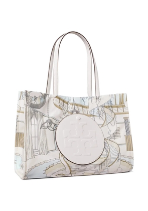 Tory Burch small Ella printed tote bag - Neutrals