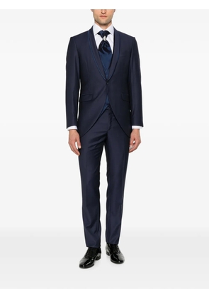 Carlo Pignatelli shawl-lapel single-breasted four-piece suit - Blue