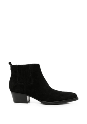 GUESS USA suede block-heel ankle boots - Black