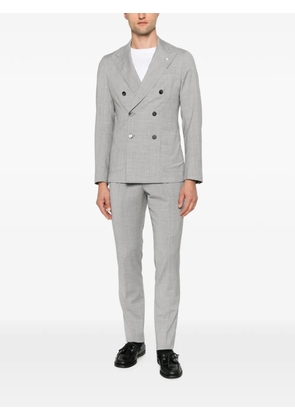 Manuel Ritz double-breasted wool suit - Grey