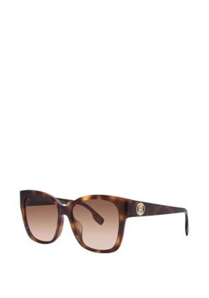 Burberry tortoiseshell-effect logo-plaque sunglasses - Brown