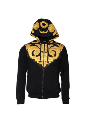 Versace Barocco-print zip-up hoodie - Black