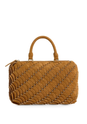 Rabanne Paco leather shoulder bag - Brown