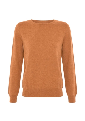 Malo crew-neck long-sleeve sweater - Orange