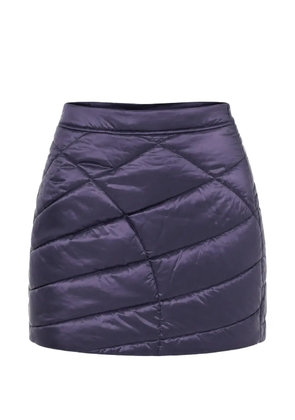 Woolrich quilted padded mini skirt - Purple
