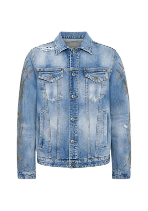 DSQUARED2 Western rhinestone-embellished jacket - Blue