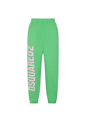 DSQUARED2 logo-print track pants - Green