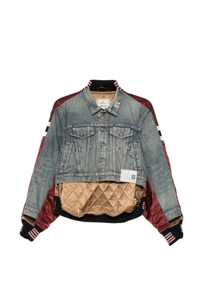 Maison MIHARA YASUHIRO layered denim jacket - Blue