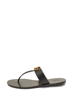 Gucci Pre-Owned GG Marmont thong sandals - Black
