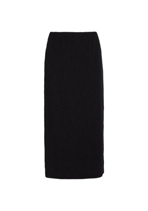 Vince crinkled-finish midi skirt - Black
